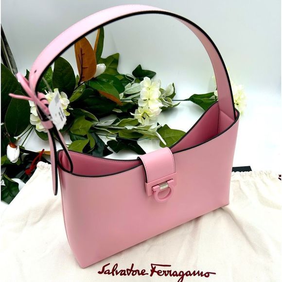 Salvatore Ferragamo Handbags - Women’s Salvador Ferragamo Borsa Spalla trifolio  hand bag made in Italy